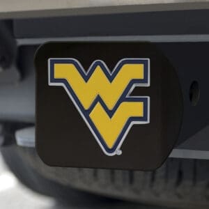 West Virginia Mountaineers Black Metal Hitch Cover - 3D Color Emblem