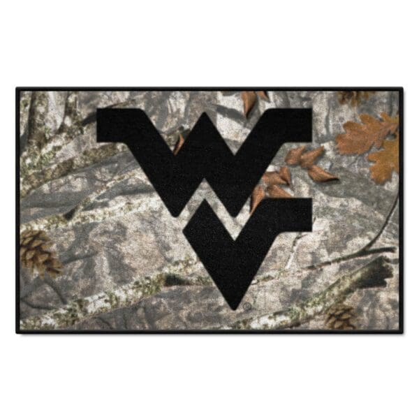West Virginia Mountaineers Camo Starter Mat Accent Rug 19in. x 30in 1 scaled