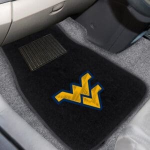 West Virginia Mountaineers Embroidered Car Mat Set - 2 Pieces