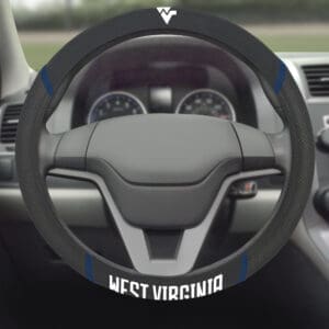 West Virginia Mountaineers Embroidered Steering Wheel Cover