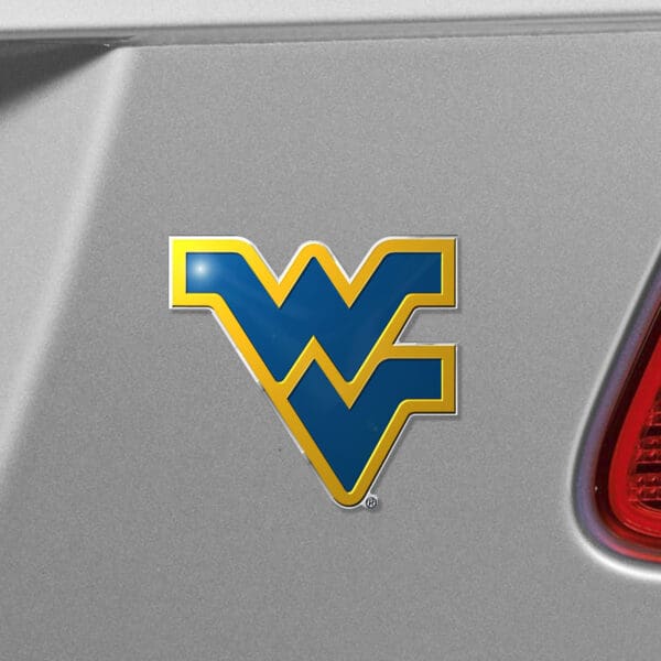 West Virginia Mountaineers Heavy Duty Aluminum Embossed Color Emblem