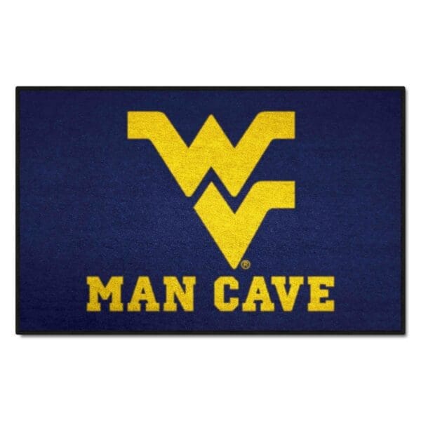 West Virginia Mountaineers Man Cave Starter Mat Accent Rug 19in. x 30in 1 scaled
