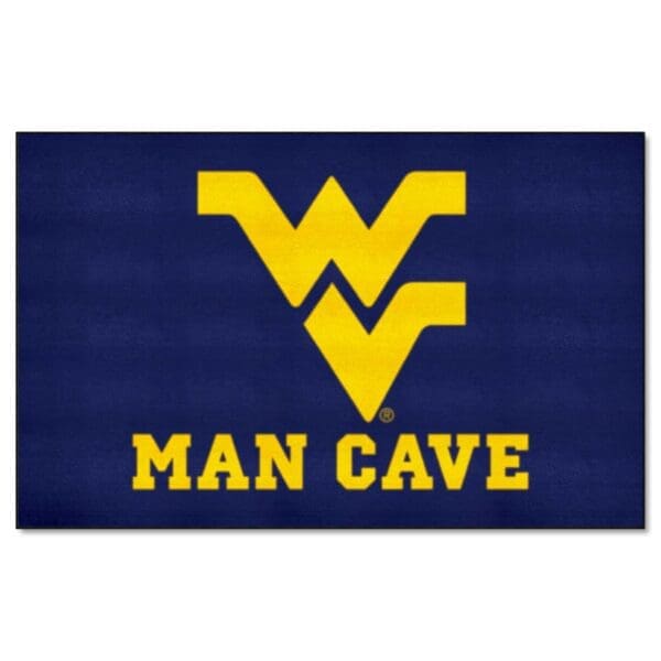 West Virginia Mountaineers Man Cave Ulti Mat Rug 5ft. x 8ft 1 scaled