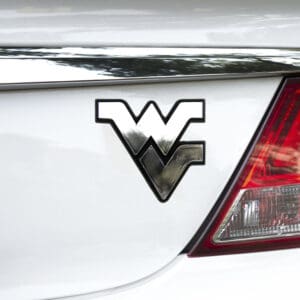 West Virginia Mountaineers Molded Chrome Plastic Emblem