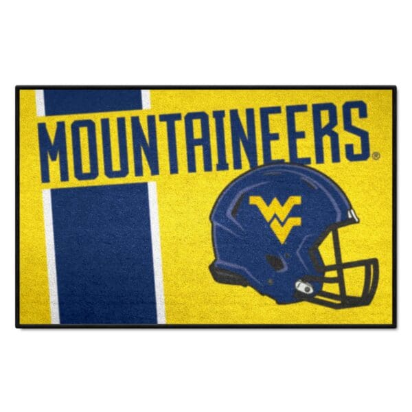 West Virginia Mountaineers Starter Mat Accent Rug 19in. x 30in 1 2 scaled