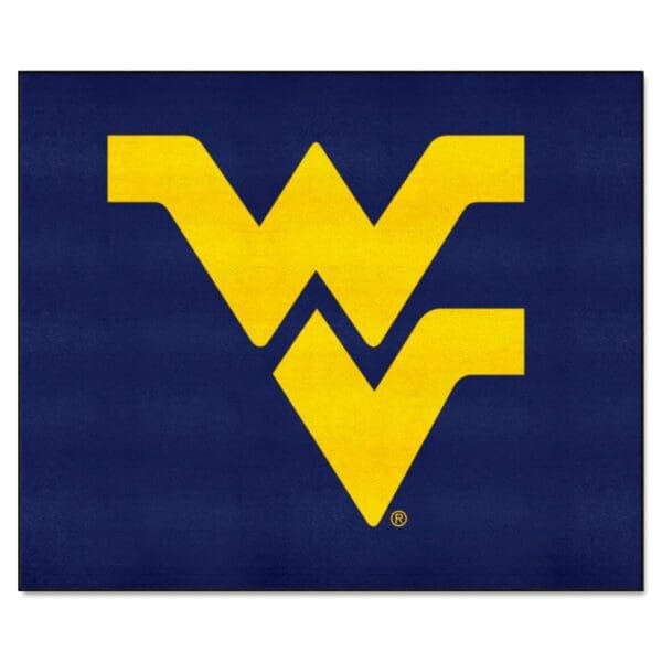 West Virginia Mountaineers Tailgater Rug 5ft. x 6ft 1 scaled