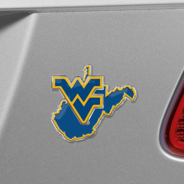 West Virginia Mountaineers Team State Aluminum Embossed Emblem