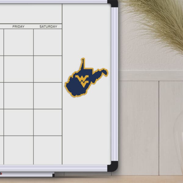West Virginia Mountaineers Team State Shape Decal Sticker