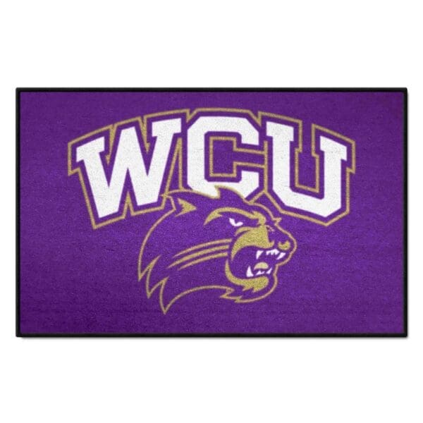 Western Carolina Catamounts Starter Mat Accent Rug 19in. x 30in 1 scaled