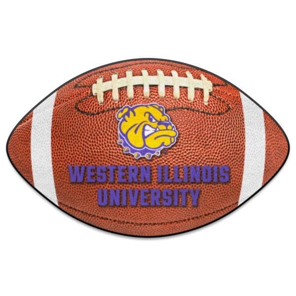 Western Illinois Leathernecks Football Rug 20.5in. x 32.5in 1 scaled