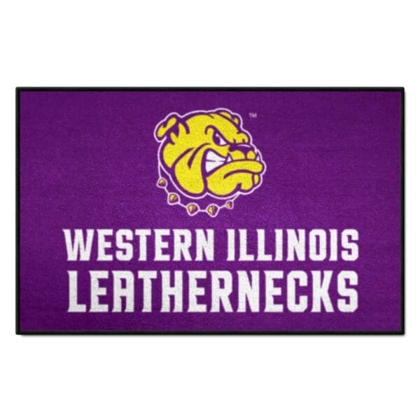 Western Illinois Leathernecks Starter Mat Accent Rug 19in. x 30in 1 scaled