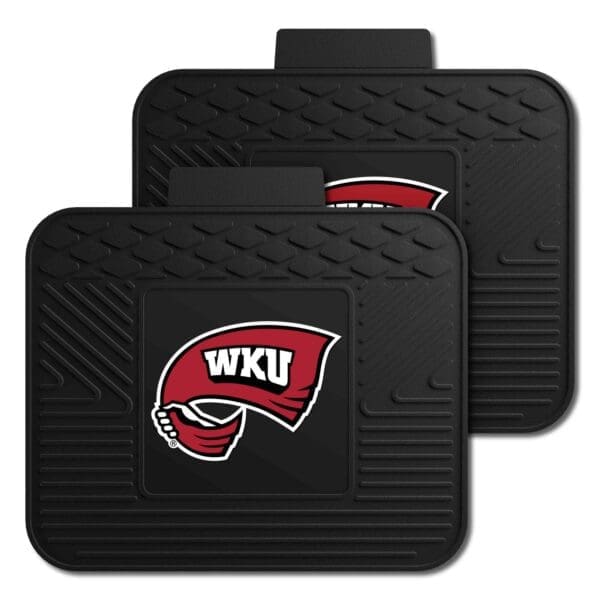 Western Kentucky Hilltoppers Back Seat Car Utility Mats 2 Piece Set 1 scaled