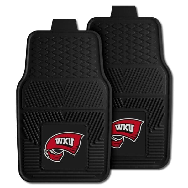 Western Kentucky Hilltoppers Heavy Duty Car Mat Set 2 Pieces 1 scaled