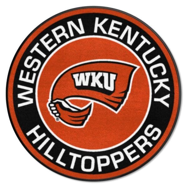 Western Kentucky Hilltoppers Roundel Rug 27in. Diameter 1 scaled