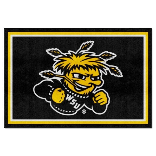 Wichita State Shockers 5ft. x 8 ft. Plush Area Rug 1 scaled