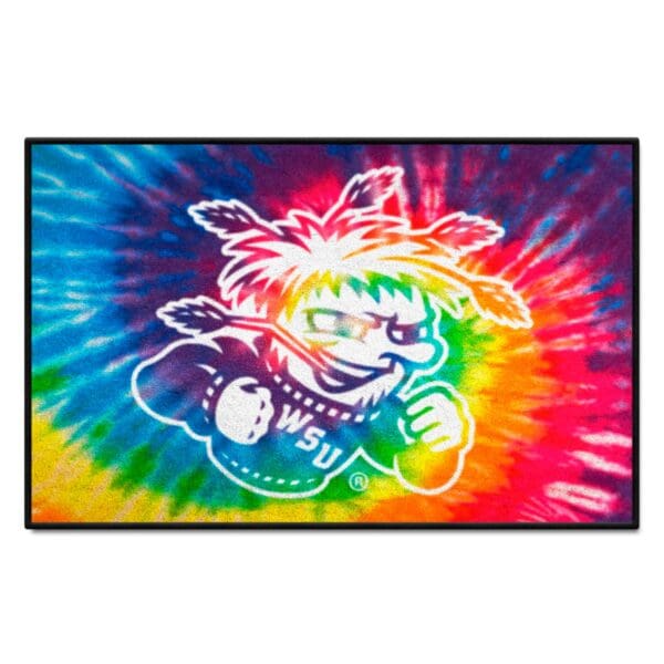 Wichita State Shockers Tie Dye Starter Mat Accent Rug 19in. x 30in 1 scaled