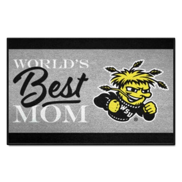 Wichita State Shockers Worlds Best Mom Starter Mat Accent Rug 19in. x 30in 1 scaled