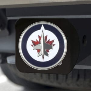 Winnipeg Jets Black Metal Hitch Cover - 3D Color Emblem-22806