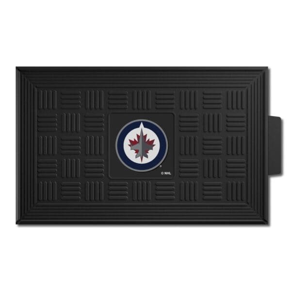 Winnipeg Jets Heavy Duty Vinyl Medallion Door Mat 19.5in. x 31in. 11480 1 scaled
