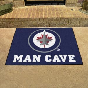 Winnipeg Jets Man Cave All-Star Rug - 34 in. x 42.5 in.-14505