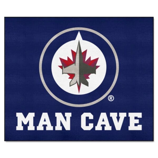Winnipeg Jets Man Cave Tailgater Rug 5ft. x 6ft. 14508 1 scaled