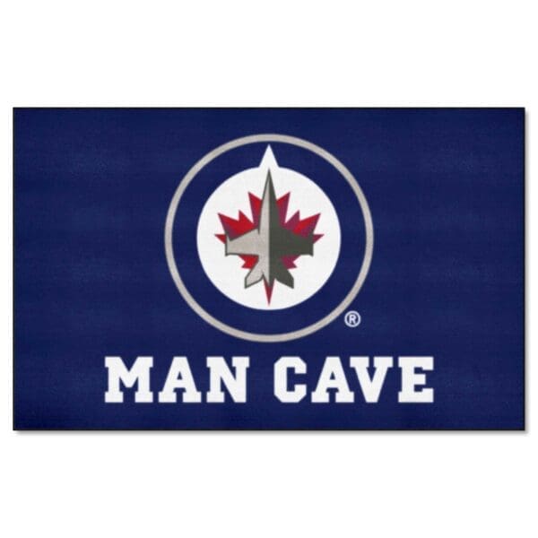 Winnipeg Jets Man Cave Ulti Mat Rug 5ft. x 8ft. 14507 1 scaled