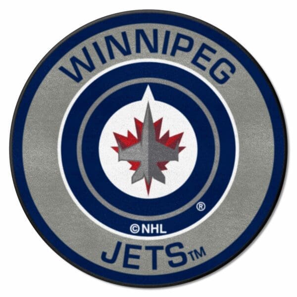 Winnipeg Jets Roundel Rug 27in. Diameter 18891 1 scaled