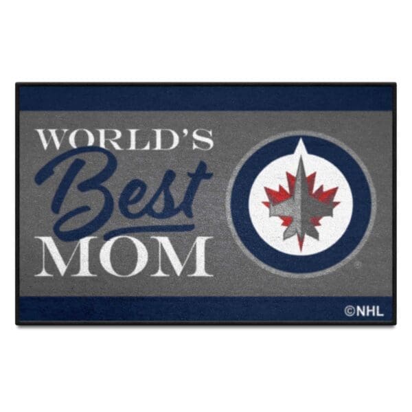 Winnipeg Jets Worlds Best Mom Starter Mat Accent Rug 19in. x 30in. 34168 1 scaled