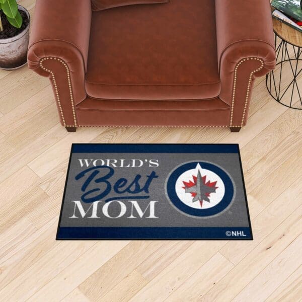 Winnipeg Jets World's Best Mom Starter Mat Accent Rug - 19in. x 30in.-34168