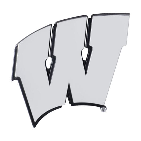 Wisconsin Badgers 3D Chrome Metal Emblem 1