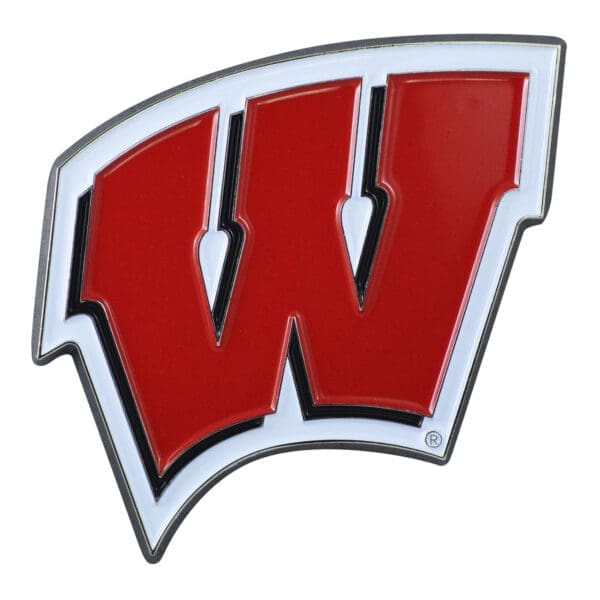 Wisconsin Badgers 3D Color Metal Emblem 1