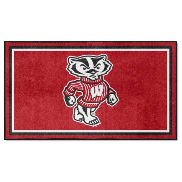 Wisconsin Badgers 3ft. x 5ft. Plush Area Rug 1 1 scaled