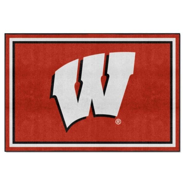 Wisconsin Badgers 5ft. x 8 ft. Plush Area Rug 1 scaled