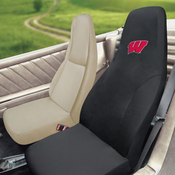 Wisconsin Badgers Embroidered Seat Cover
