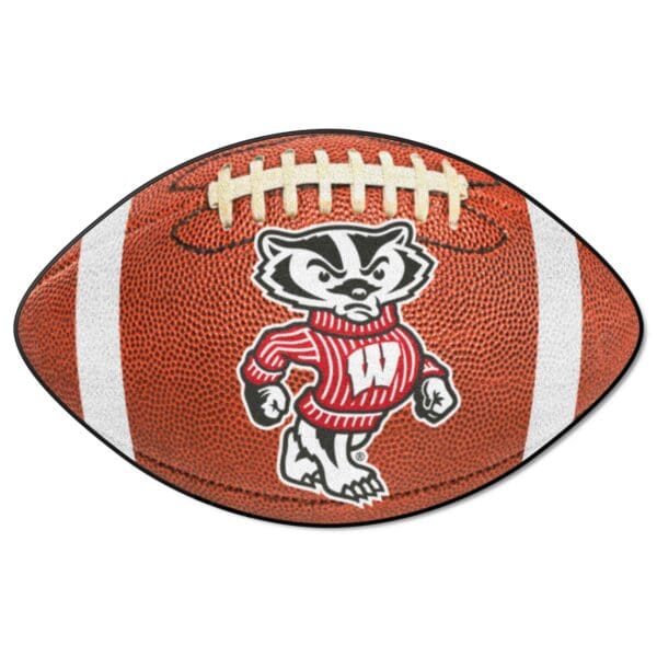 Wisconsin Badgers Football Rug 20.5in. x 32.5in 1 2 scaled