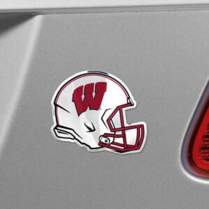 Wisconsin Badgers Heavy Duty Aluminium Helmet Emblem
