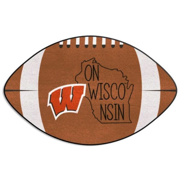 Wisconsin Badgers Southern Style Football Rug 20.5in. x 32.5in 1 scaled