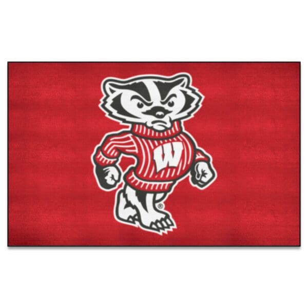 Wisconsin Badgers Ulti Mat Rug 5ft. x 8ft 1 2 scaled
