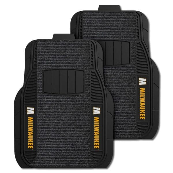 Wisconsin Milwaukee Panthers 2 Piece Deluxe Car Mat Set 1 scaled