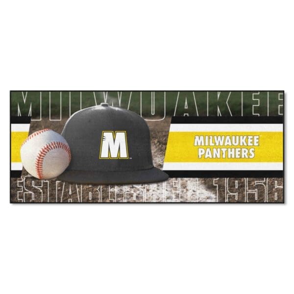 Wisconsin Milwaukee Panthers Baseball Runner Rug 30in. x 72in 1 scaled