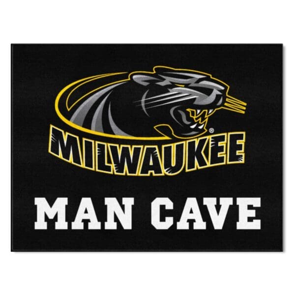 Wisconsin Milwaukee Panthers Man Cave All Star Rug 34 in. x 42.5 in 1 scaled