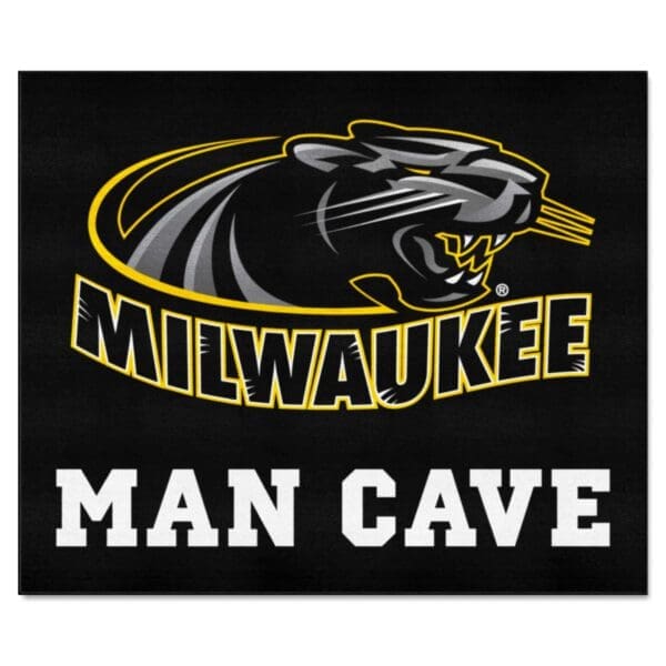 Wisconsin Milwaukee Panthers Man Cave Tailgater Rug 5ft. x 6ft 1 scaled