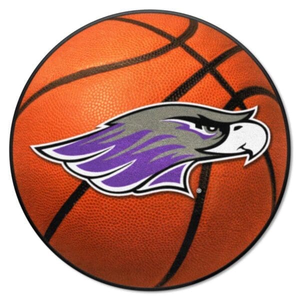 Wisconsin Whitewater Pointers Basketball Rug 27in. Diameter 1 1 scaled