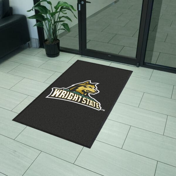 Wright State 3X5 High-Traffic Mat with Durable Rubber Backing - Portrait Orientation