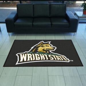 Wright State 4X6 High-Traffic Mat with Durable Rubber Backing - Landscape Orientation