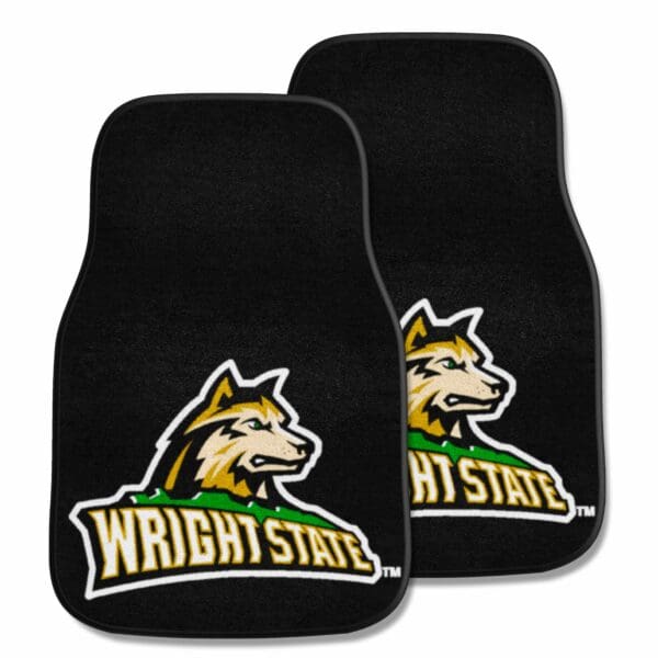 Wright State Raiders Front Carpet Car Mat Set 2 Pieces 1 scaled