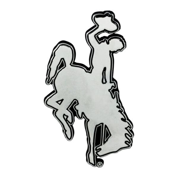 Wyoming Cowboys 3D Chrome Metal Emblem 1