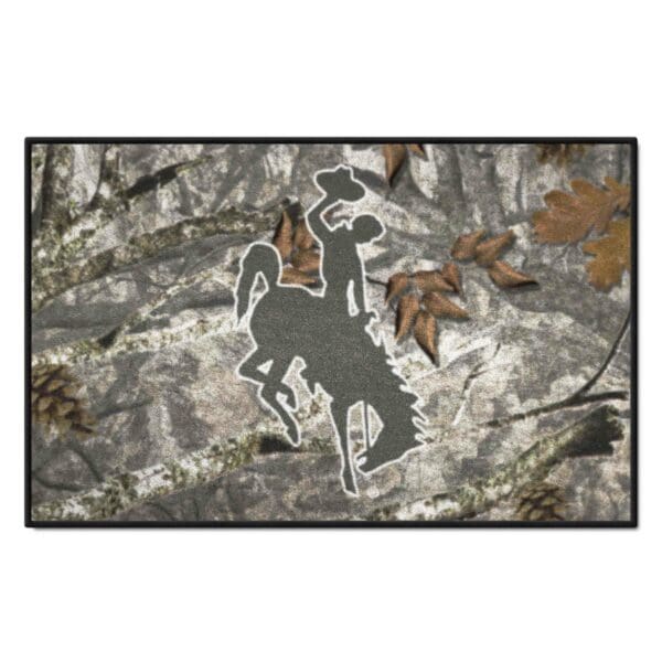 Wyoming Cowboys Camo Starter Mat Accent Rug 19in. x 30in 1 1 scaled