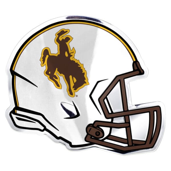Wyoming Cowboys Heavy Duty Aluminium Helmet Emblem 1 1