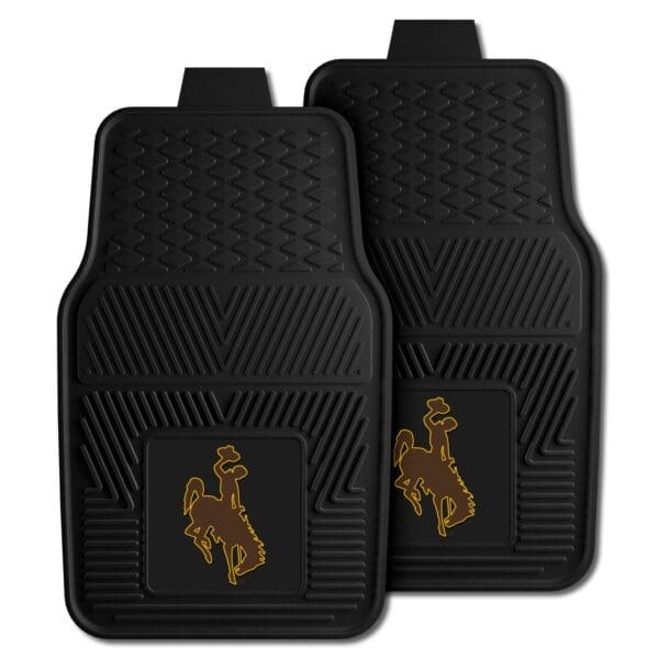 Wyoming Cowboys Heavy Duty Car Mat Set 2 Pieces 1 scaled